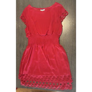 Bar III Women's Red Lacey Dress Size XL